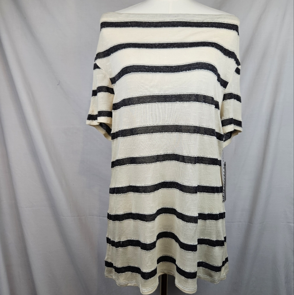 NWT‎ Dana Buchman Women's Tunic Blouse Sz XL  Lagenlook Classic